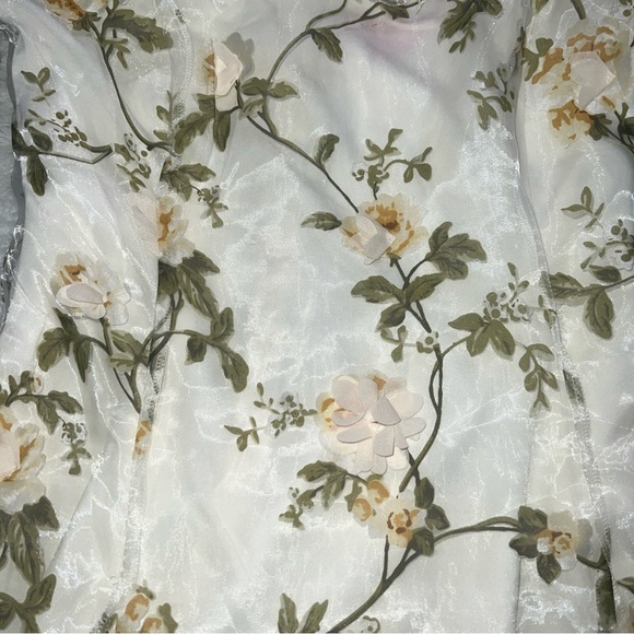 Sugar Thrills Multiple Proposals Floral Cream Mini Dress Dolls Kill regancy - Picture 3 of 3